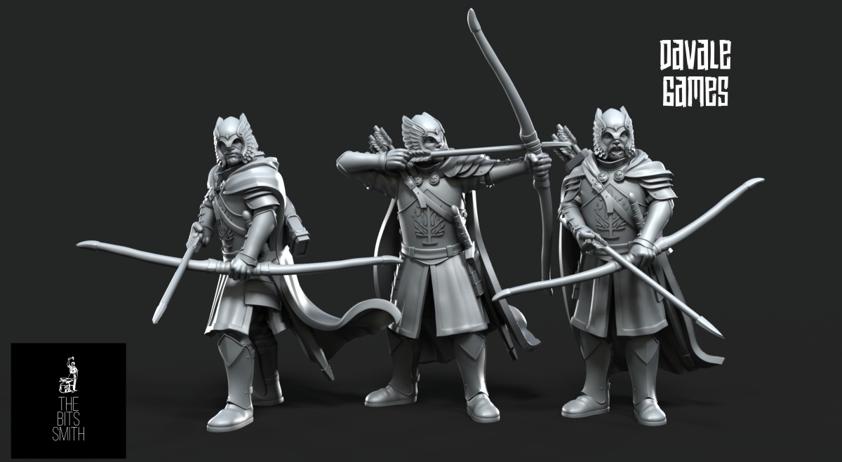Guards of Grey Castle mit Langbogen